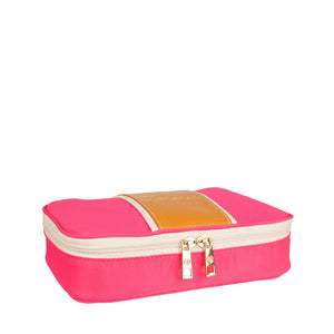 BLVD - Megan Nylon Leather Cosmetic Case