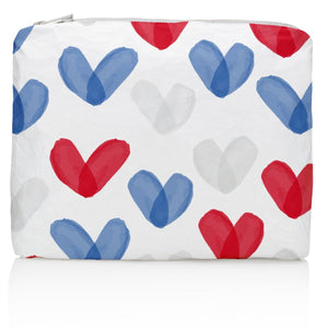 Hi Love - Medium Pouch USA Hearts