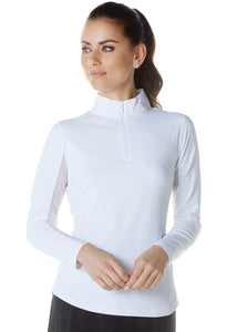 IB Kul -  Solid Long Sleeve Mock Neck Top